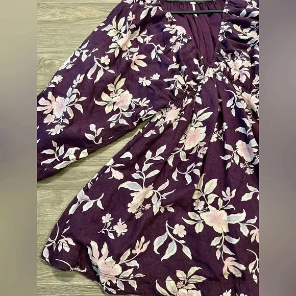 NWOT Free People Portia Printed Dress in Purple Size Small - Picture 3 of 8